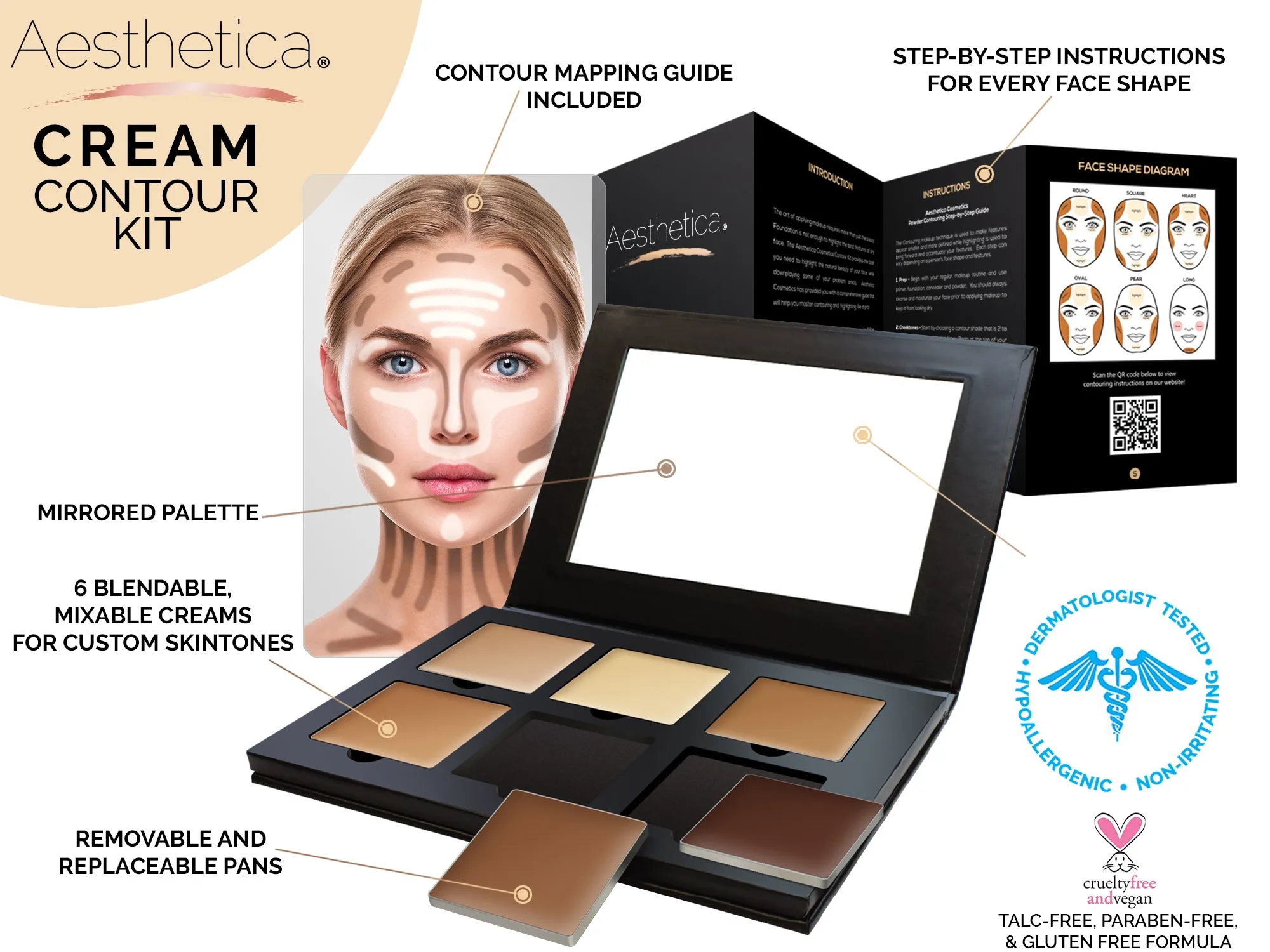 Aesthetica Cream Contour Kit