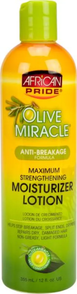 African Pride Olive Miracle Moisturizer Lotion 12 oz.