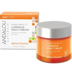 Andalou Naturals Purple Carrot & C Luminous Night Cream, 50ml