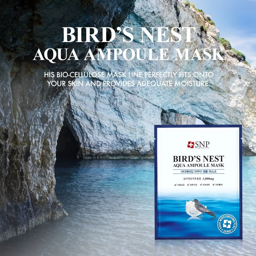 Bird's Nest Aqua Ampoule Mask and Eye Patch Value Bundle [Online Exclusive]