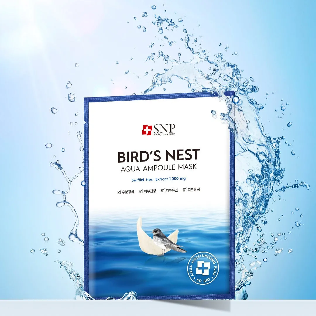 Bird's Nest Aqua Ampoule Mask and Eye Patch Value Bundle [Online Exclusive]