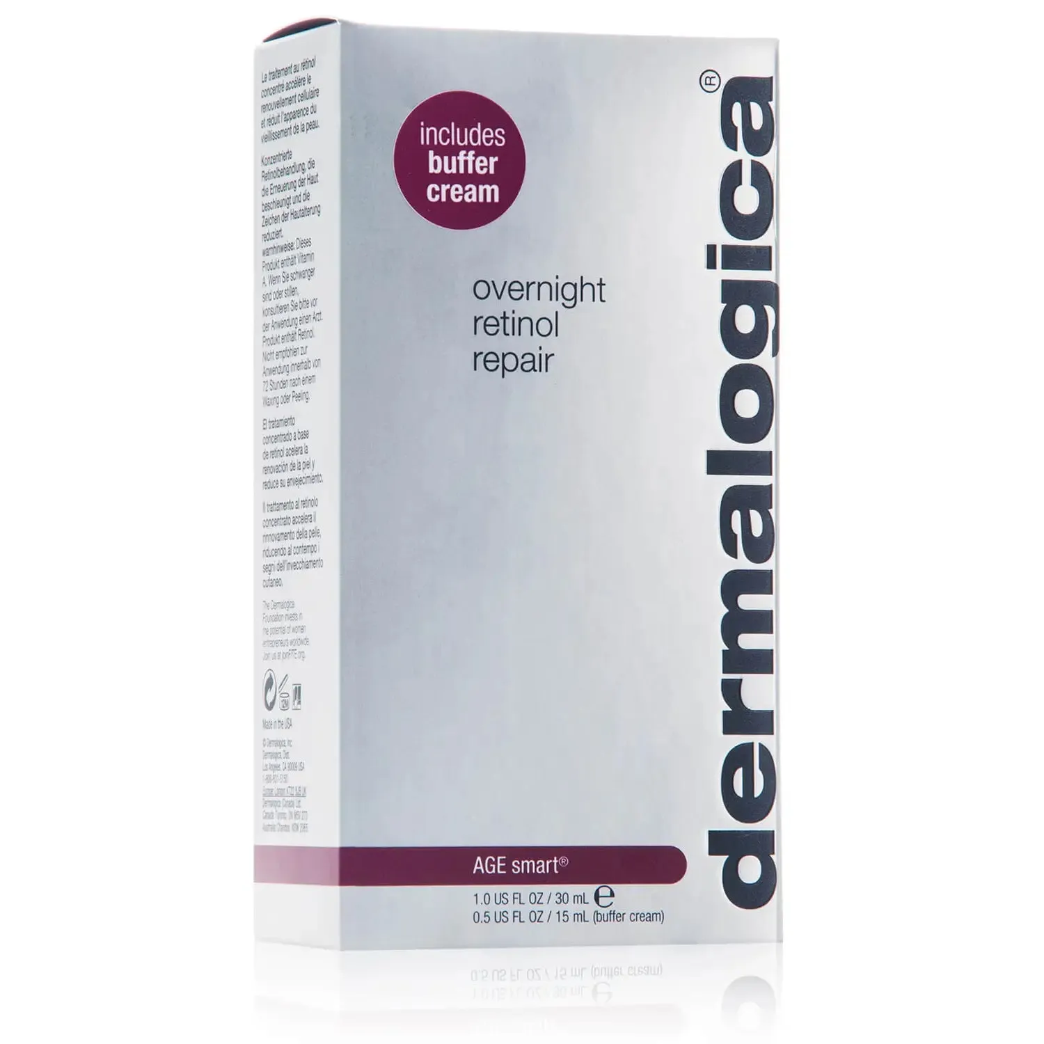 Dermalogica AGE smart Overnight Retinol Repair 30ml   Buffer Cream 15ml