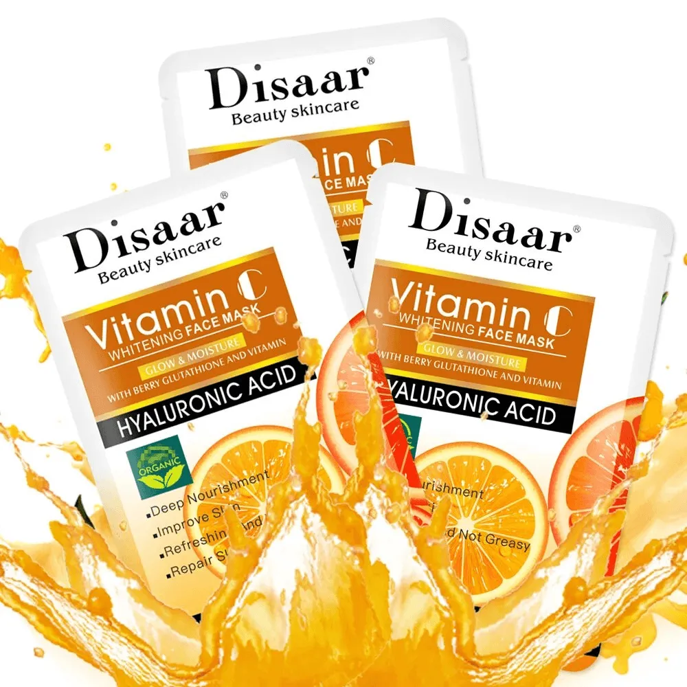 Disaar Multi Function Essence Vitamin C Whitening Face Mask - 3 Pcs