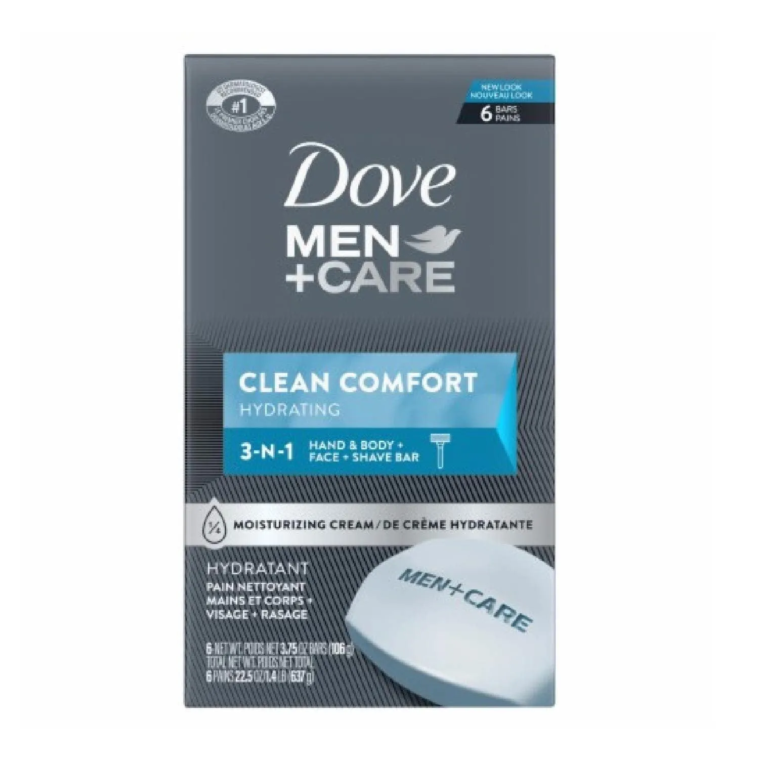 Dove Men Care Clean Comfort Bar Soap - 3.75 Oz - 6 Ct