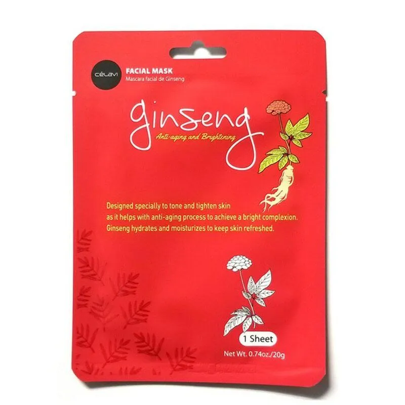 Essence Facial Sheet Mask Moisturizing Skin Care - Ginseng (24 units)