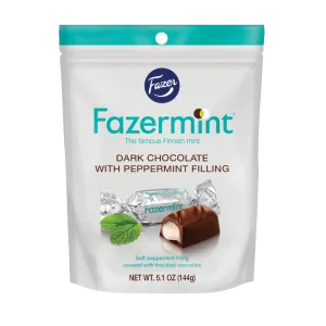 Fazermint Dark Chocolate Peppermint Creams Bag (144g)