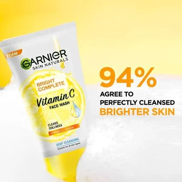 Garnier Skin Naturals Bright Complete Vitamin C Face Wash 100ml