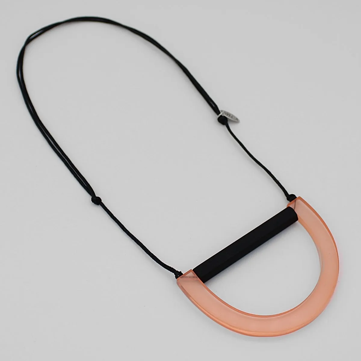 Geometric Kia Necklace Peach