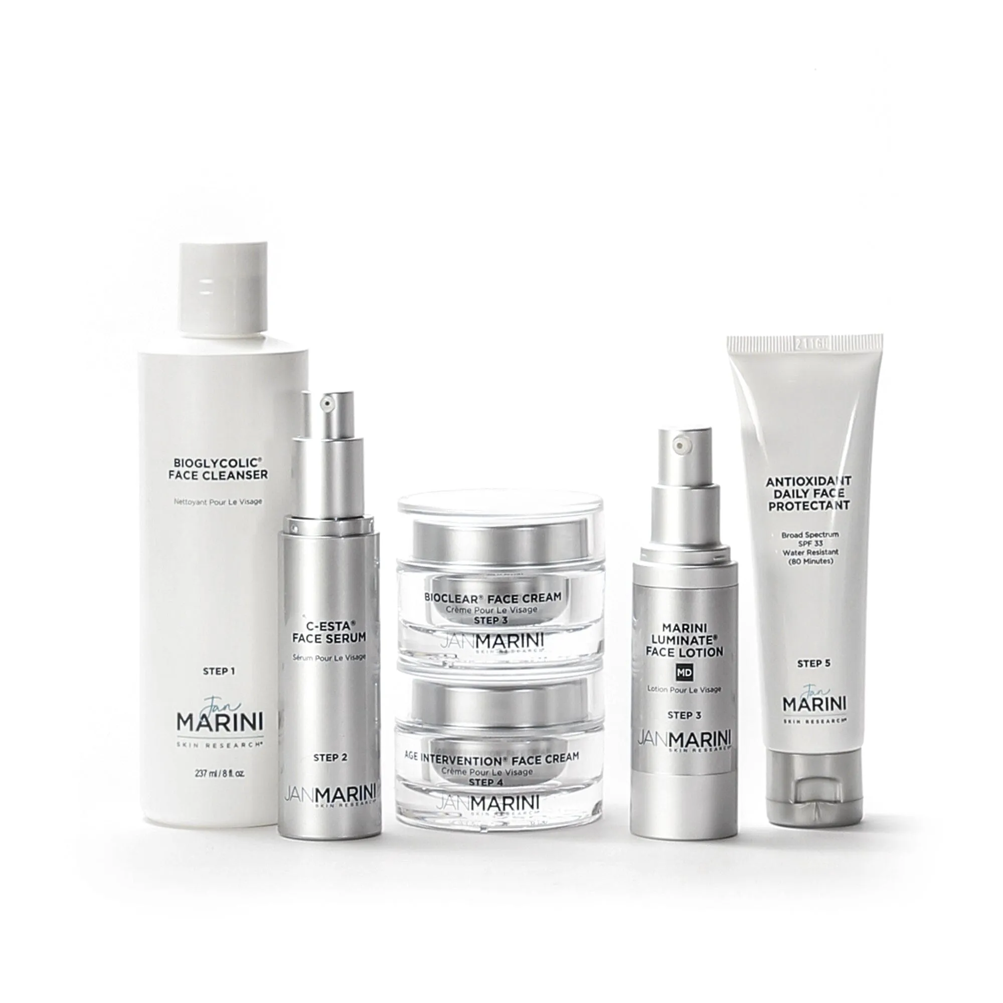 Jan Marini Skin Care Management System MD - Dry/Very Dry Skin with Antioxidant Daily Face Protectant SPF 33