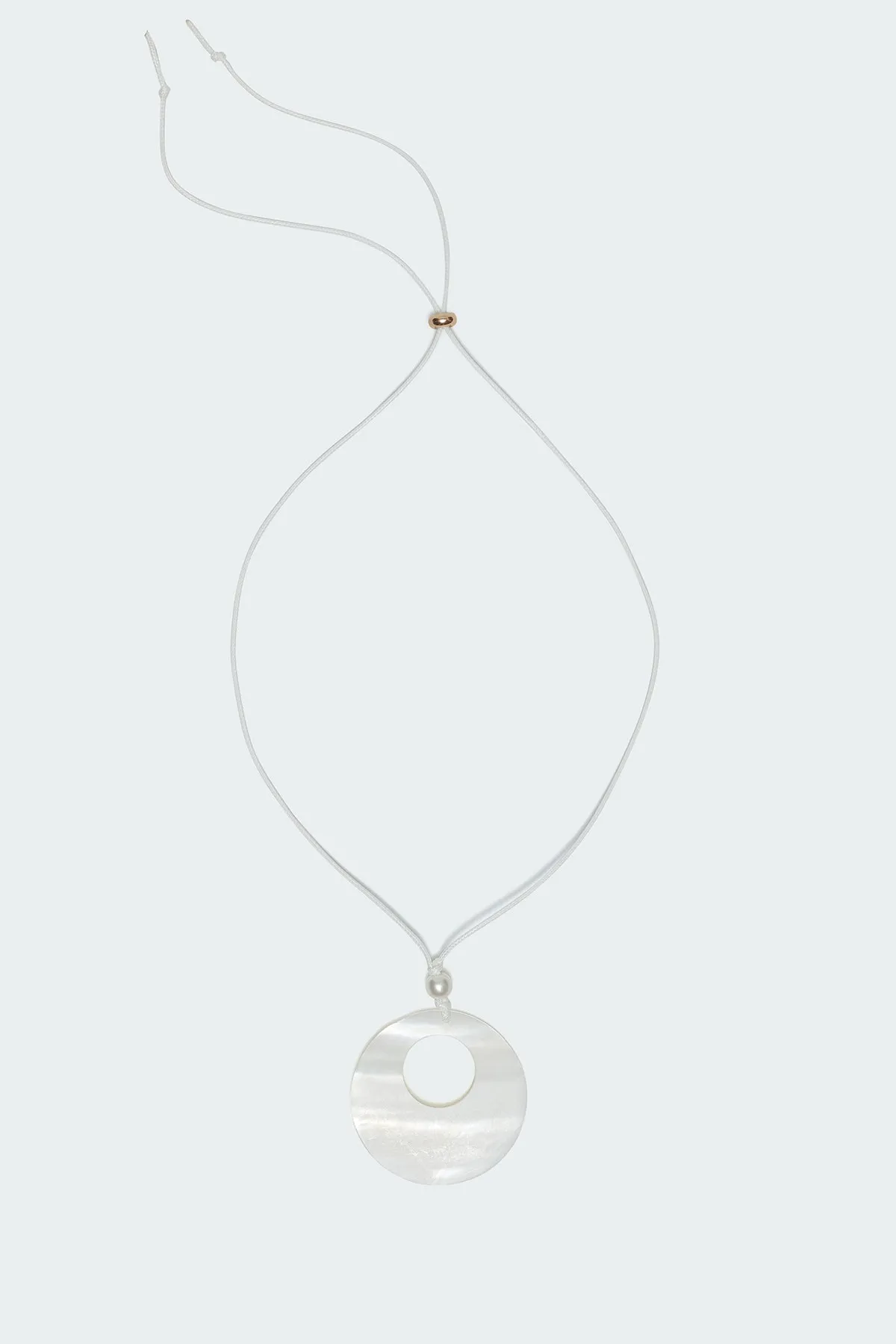 Sunshine Circle Shell String Necklace